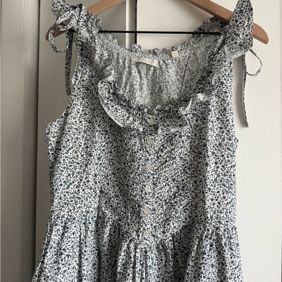 Doen Mandarin Dress Sz M Navy Champignon —repaired— - Picture 6 of 14